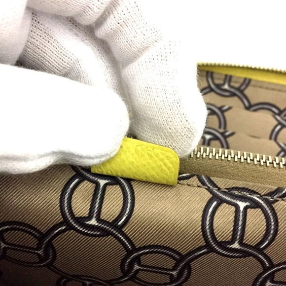 HERMES Silk In Veau Epson Leather Zip Around Long Wallet - Picture 4 of 11